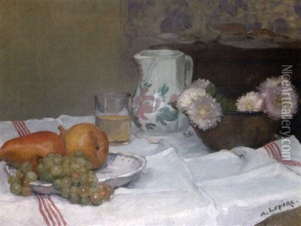 Nature Morte Oil Painting - Auguste Louis Lepere