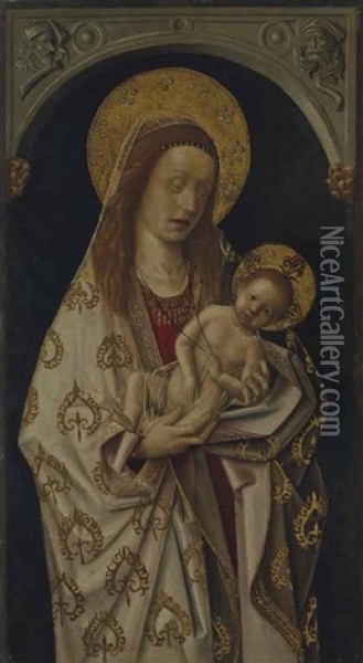 Vierge A L'enfant Oil Painting - Rodrigo de Osona the Elder