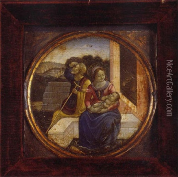 Le Repos Pendant La Fuite En Egypte Oil Painting - Domenico Ghirlandaio