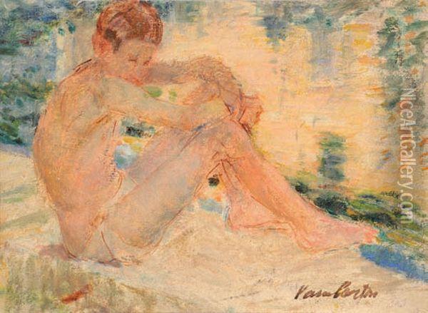 Jeune Baigneur Oil Painting - Joseph Lamberton