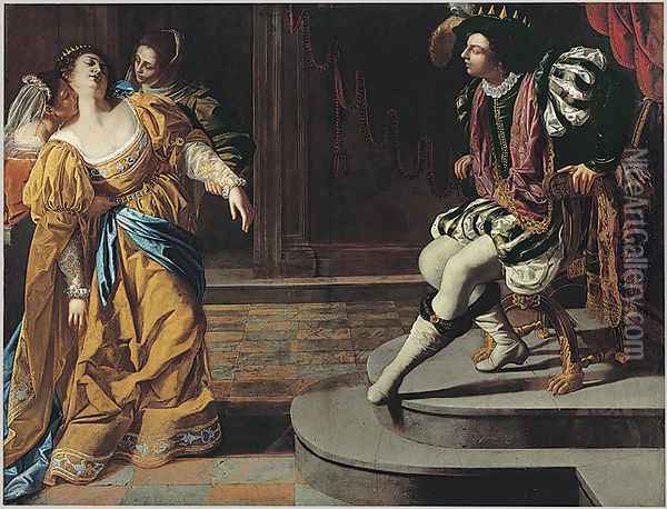 Esther before Ahasuerus Oil Painting - Artemisia Gentileschi