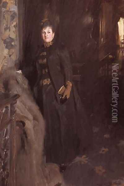 Madame Clara Rikoff Oil Painting - Anders Zorn