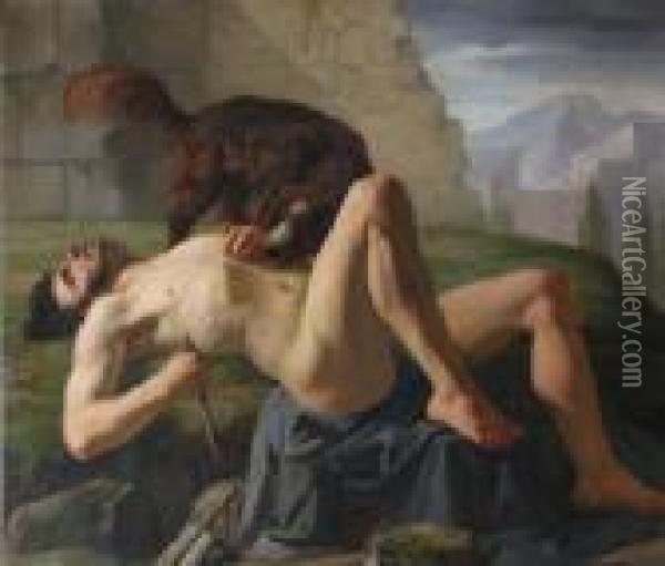 Agony Of A Warrior Oil Painting - Sebastiano Ricci