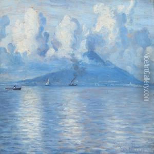 Coastal Scenery Oil Painting - Hans Gyde Petersen