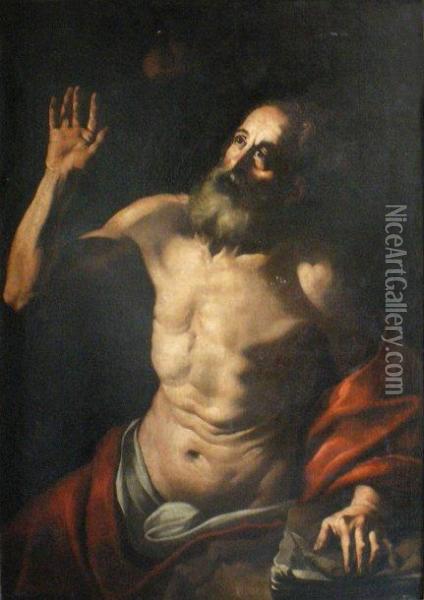 Saint Gerome Oil Painting - Michelangelo Merisi Da Caravaggio