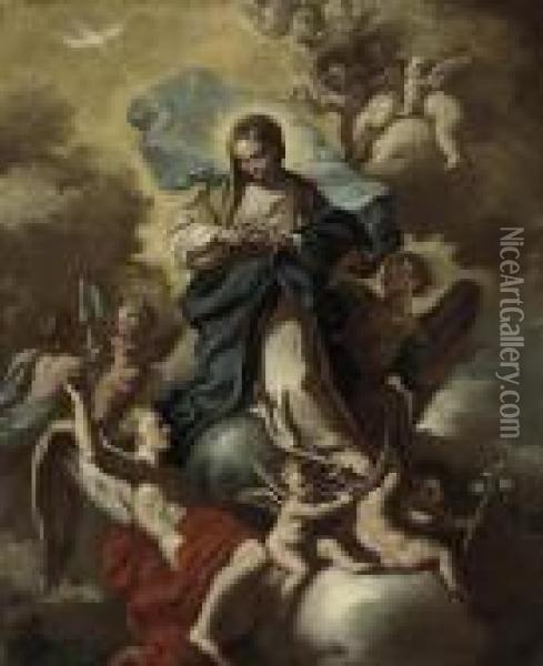 The Immaculate Conception Oil Painting - Paolo di Matteis