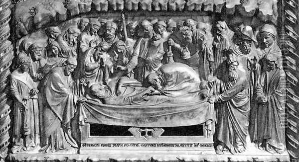 The Burial of the Virgin Oil Painting - Orcagna