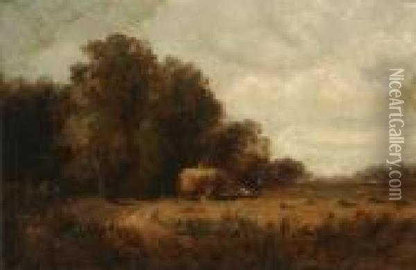 Haying Scene Oil Painting - Edward Moran