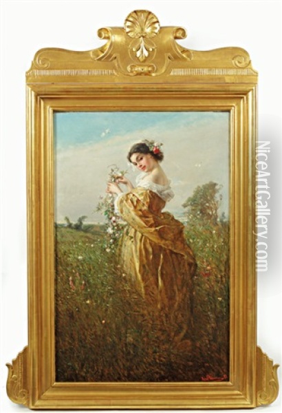 L'ete Oil Painting - Charles Edouard de Beaumont