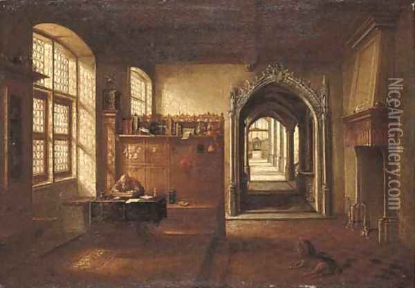 Saint Jerome in his study Oil Painting - Hendrick Van Steenwijck II