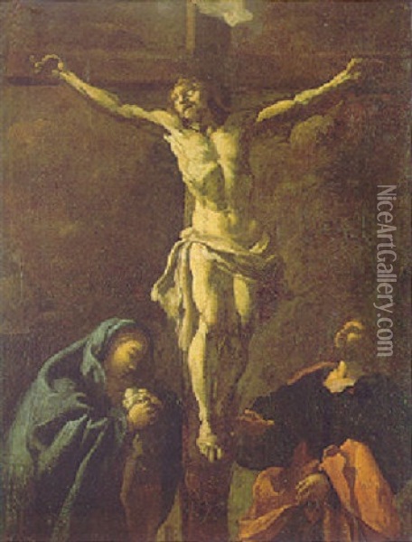 The Crucifixion Oil Painting - Pier Francesco (il Morazzone) Mazzuchelli