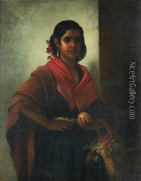 La Gitana Oil Painting - George Henry Hall