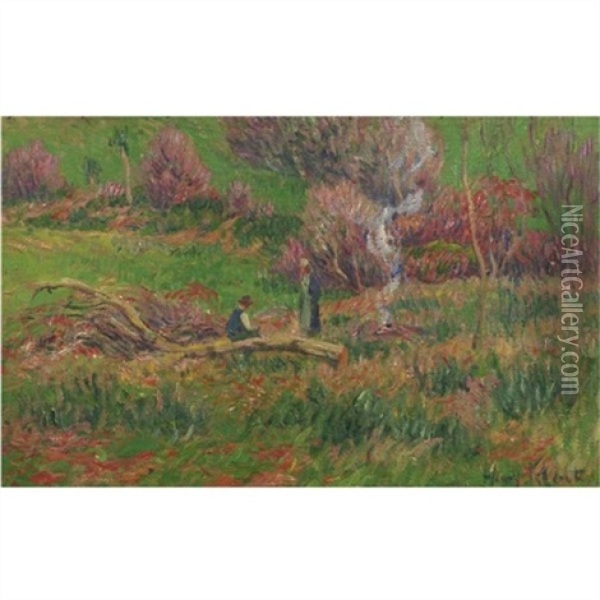 Bucherons Oil Painting - Henry Moret
