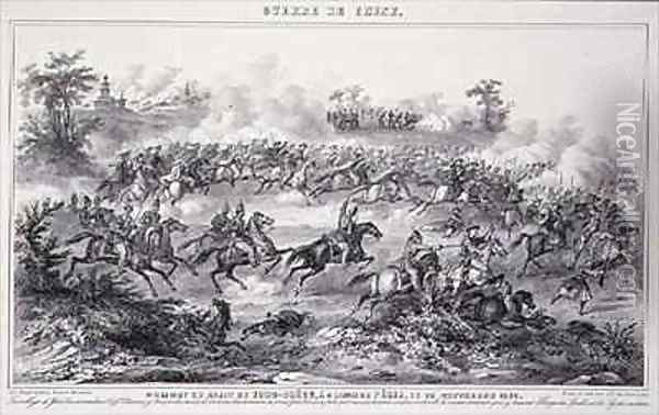 The Battle of Chang Kia Onang Oil Painting - G.C. de Fortavion