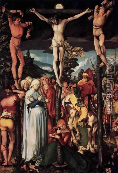 Crucifixion Oil Painting - Hans Baldung Grien