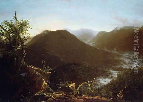 Sunrise in the Catskill Mountains Oil Painting - Thomas Cole