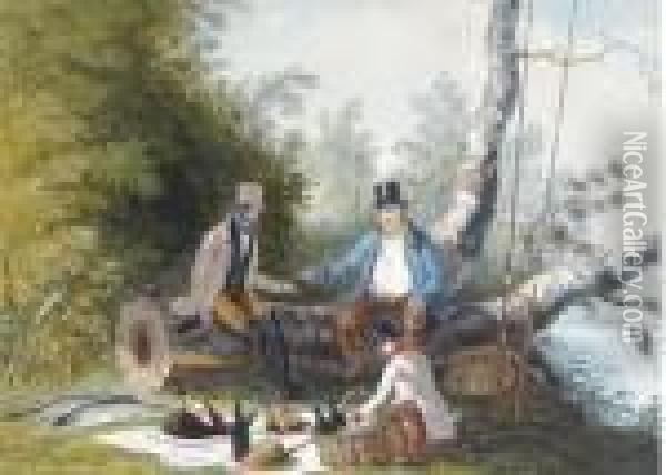 Fishing Oil Painting - Henry Thomas Alken