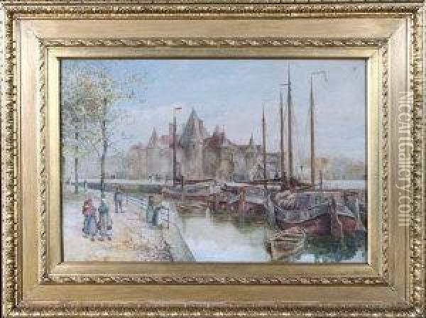 Amsterdam Oil Painting - Charles John de Lacy