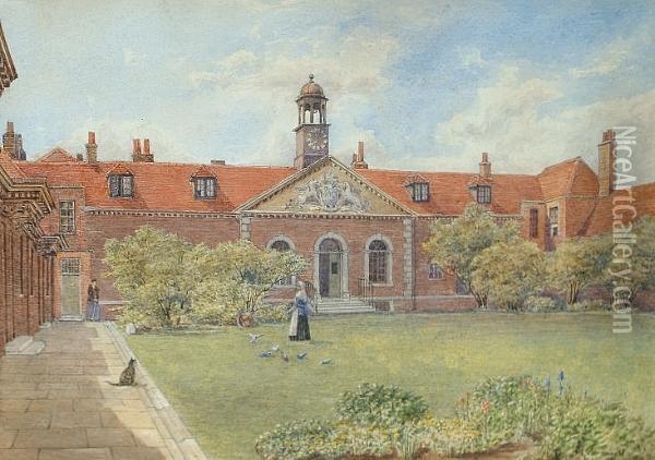 Emanuel Hospital, Buckingham Gate, Sw1 Oil Painting - Edward Holmes