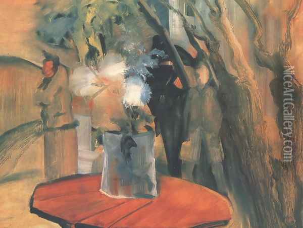 Has Anything Happened 1941 Oil Painting - Istvan Farkas