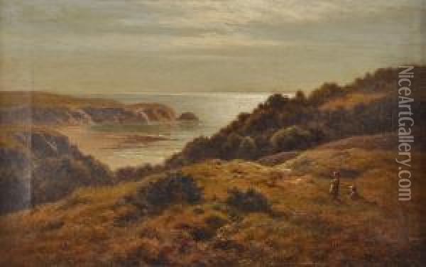Near Landersfoot Oil Painting - Arthur Gilbert