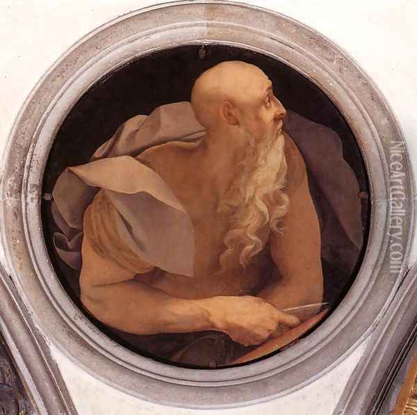 St John the Evangelist Oil Painting - (Jacopo Carucci) Pontormo