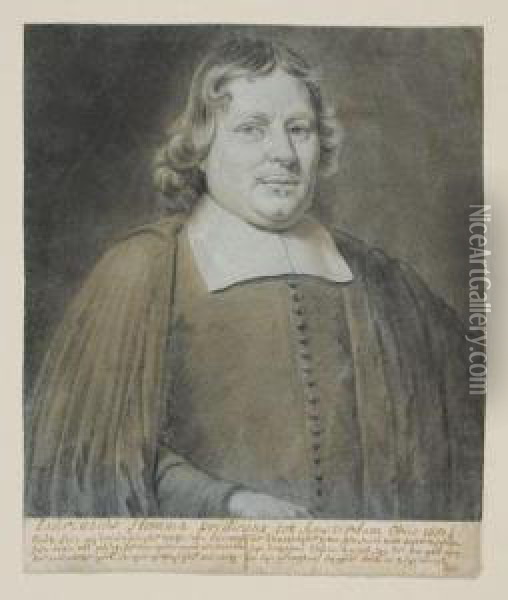 Portrait Of Laurentius Homma Oil Painting - Wallerand Vaillant