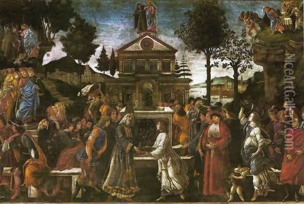 Evidence of Christ Oil Painting - Sandro Botticelli