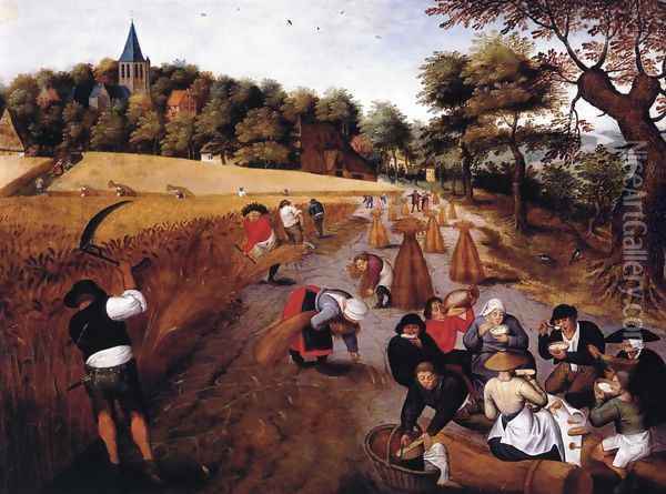 The Harvest Oil Painting - Pieter the Elder Bruegel