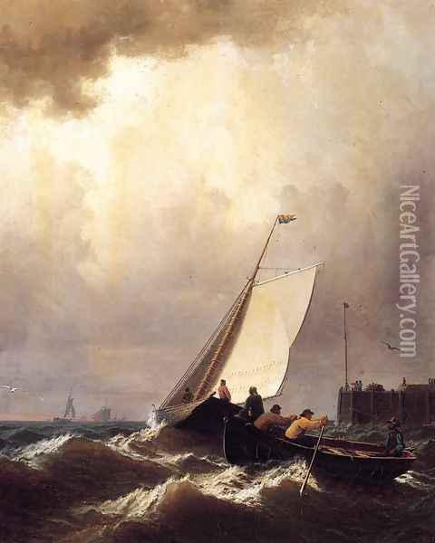 Rough Seas Oil Painting - William Bradford