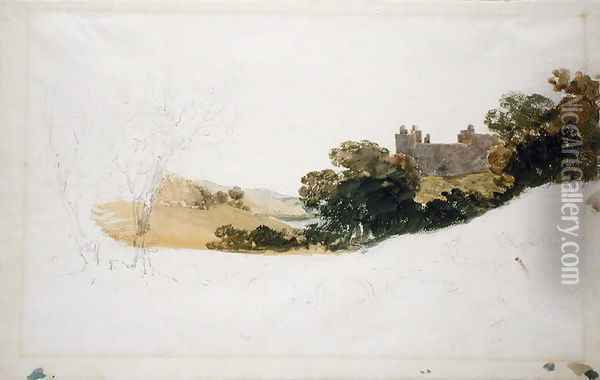 Linlithgow Palace, Scotland, 1801 Oil Painting - Joseph Mallord William Turner