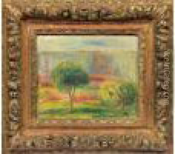 Paysage A L'arbre Oil Painting - Pierre Auguste Renoir