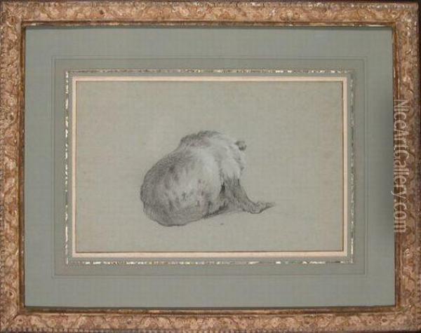 View Of A Bear From Behind Oil Painting - Jean-Baptiste Oudry