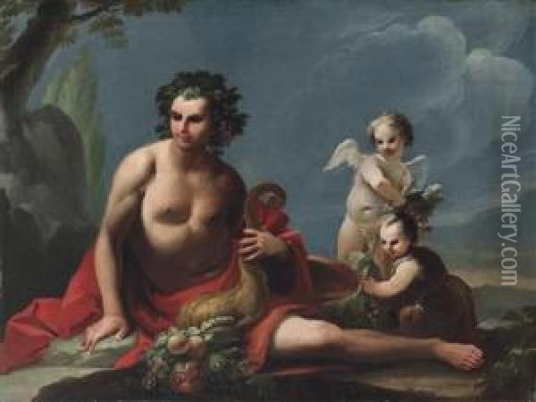 The Four Seasons Oil Painting - Giuseppe Moriani