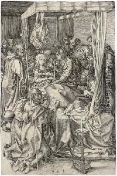 The Death Of The Virgin Oil Painting - Martin Schongauer