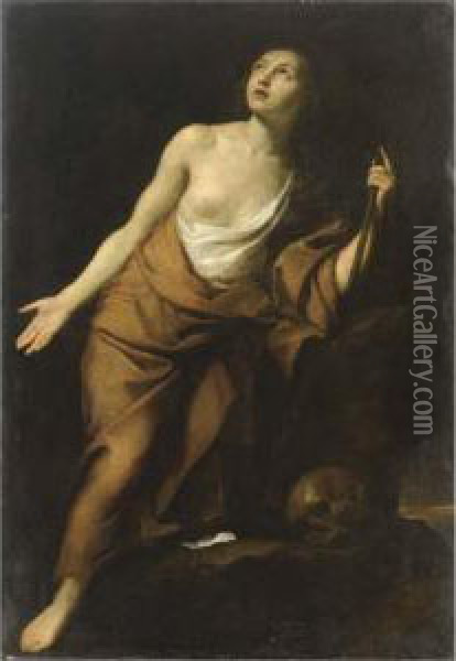 Maddalena Penitente Oil Painting - Onofrio Palumbo