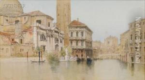 Venetian Scene Oil Painting - Francis Hopkinson Smith