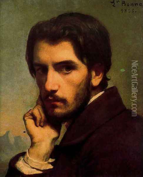 Self-Portrait Oil Painting - Leon Bonnat