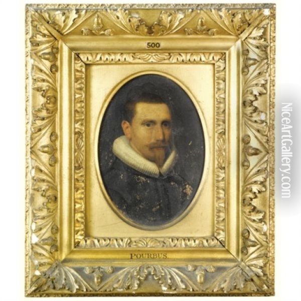 Portrait Of A Nobleman Oil Painting - Pieter Jansz Pourbus