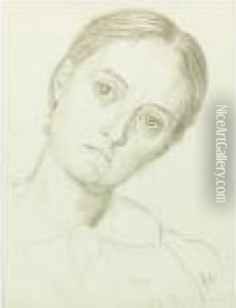 Portrait Of Marion Edith Holman Hunt Oil Painting - William Holman Hunt