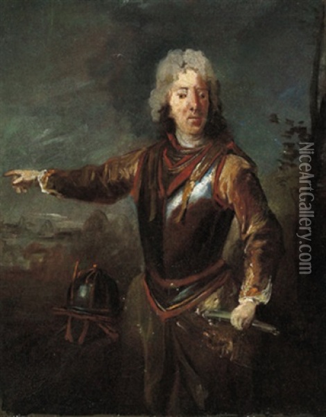 Bildnis Des Prinzen Eugen Von Savoyen Oil Painting - Jacob van Schuppen