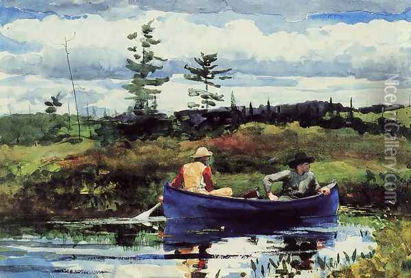The Blue Boat Oil Painting - Winslow Homer