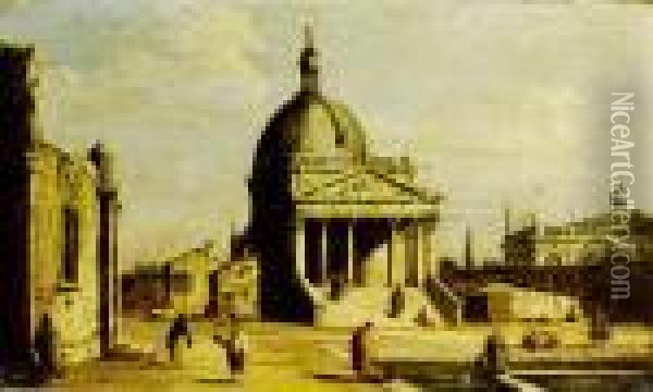 An Architectural Oil Painting - Giovanni Migliara