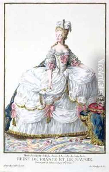 Marie Antoinette 1752-93 Oil Painting - Pierre Duflos