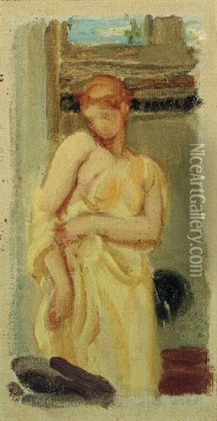 Lostephane (preliminary Study) Oil Painting - Lord Frederic Leighton