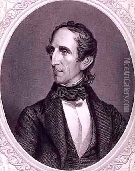 John Tyler from The History of the United States Oil Painting - Fenderich, Charles
