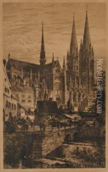Cathedral Oil Painting - Axel Herman Haig