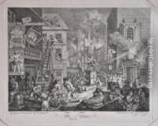 Times Oil Painting - William Hogarth