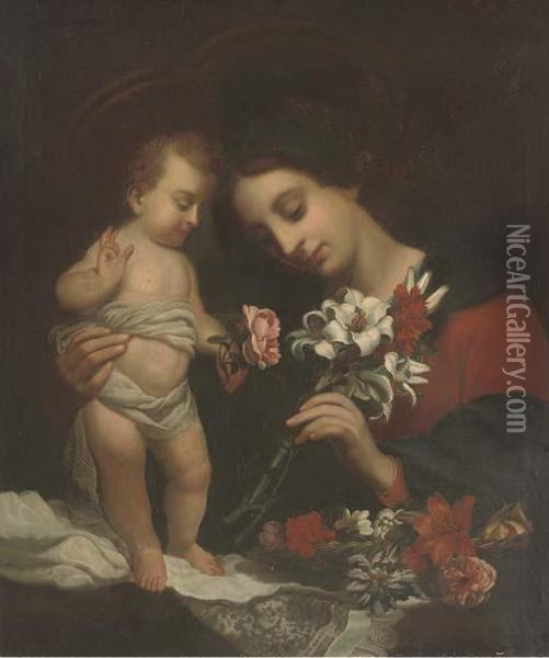 The Madonna And Child Oil Painting - Carlo Dolci