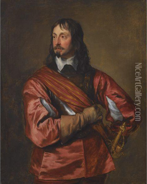 Portrait Of Sir John Mennes (1599-1671) Oil Painting - Sir Anthony Van Dyck